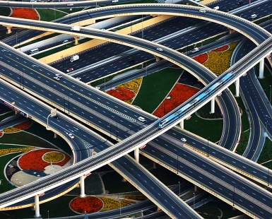 Dubai Downtown Intersection