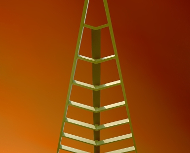 Sunset behind the bus station