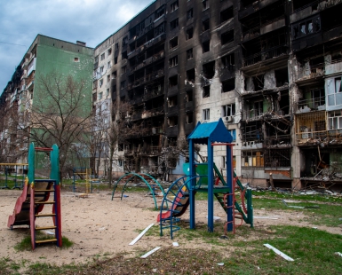 Shelling Aftermath in Severodonetsk