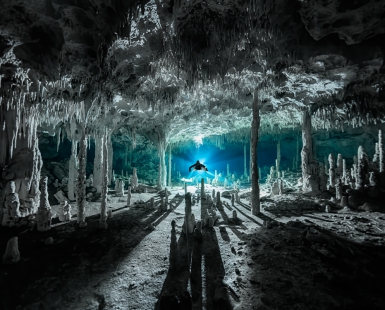 Long Shadows in the cave