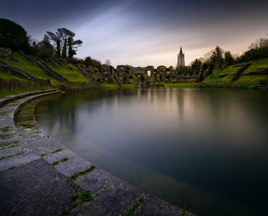 floods in the old Roman amphitheater