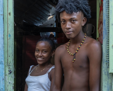 Children of Islota Santa Cruz Colombia