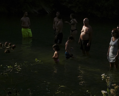 People in the Zumeta River
