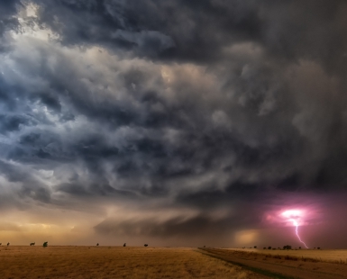 A tornado in western Texas