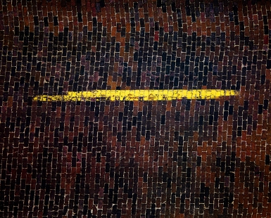 Brick RT 66 Yelloow Line  