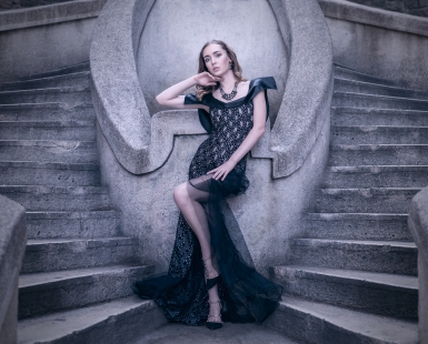 Beautiful and fashionable girl