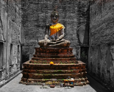 Ayutthaya Thailand Buddha at temple