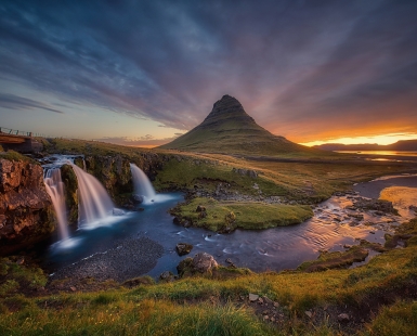 golden Kirkjufellsfoss