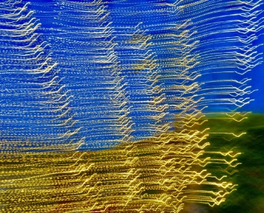 Painting with Light Blue Yellow