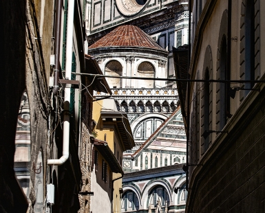 Cathedral down around the corner