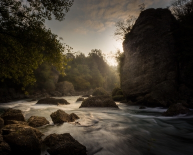 Dawn on the Adda River